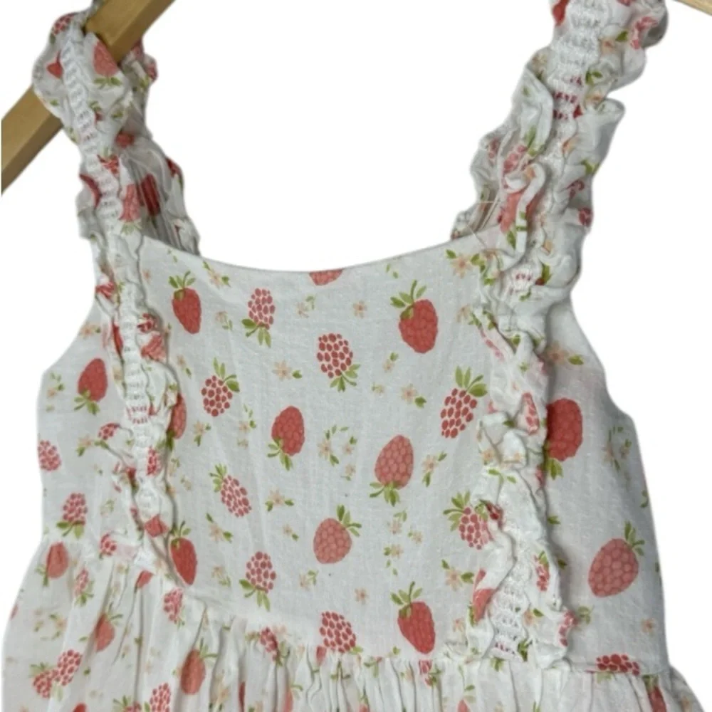 Joie Pink and White Strawberry Dress - Picture 4 of 8